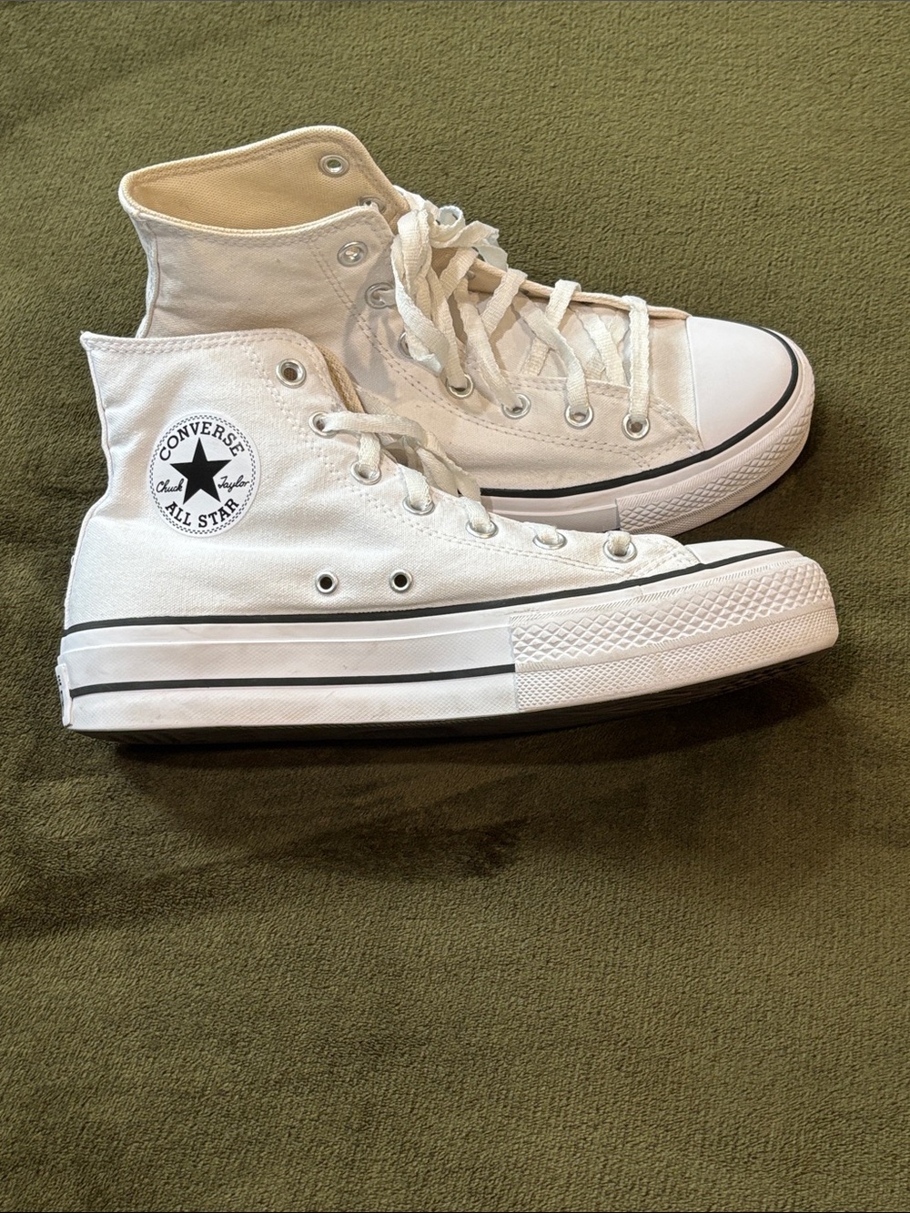Converse White High Top Sneakers